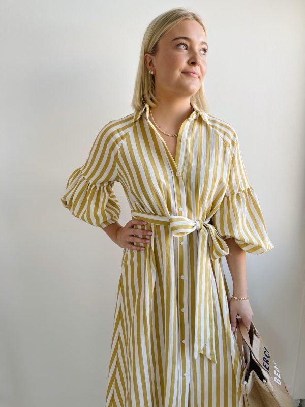 Ischia Yellow Stripe Dress - Image 3
