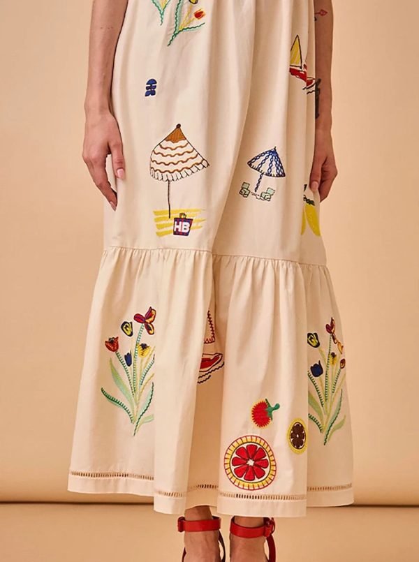 Hunter Bell Marley Dress Summer Embroidery - Image 3